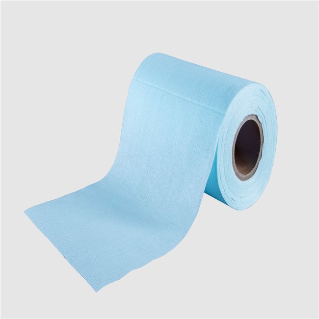 woodpulp pp/pet lab electronic clean wiper raw material nonwoven fabric rolls