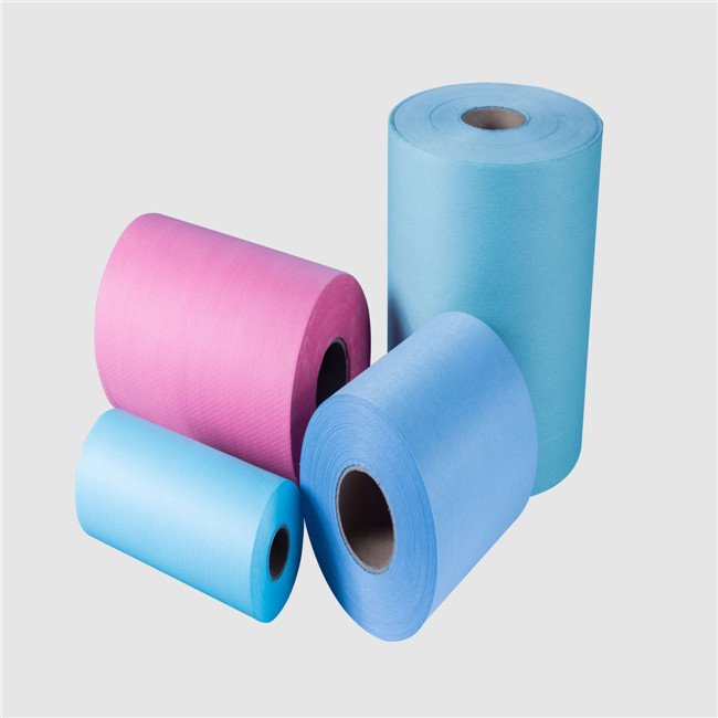 pp/pet/viscose woodpulp spunlace nonwoven fabric rolls for industrial wipe