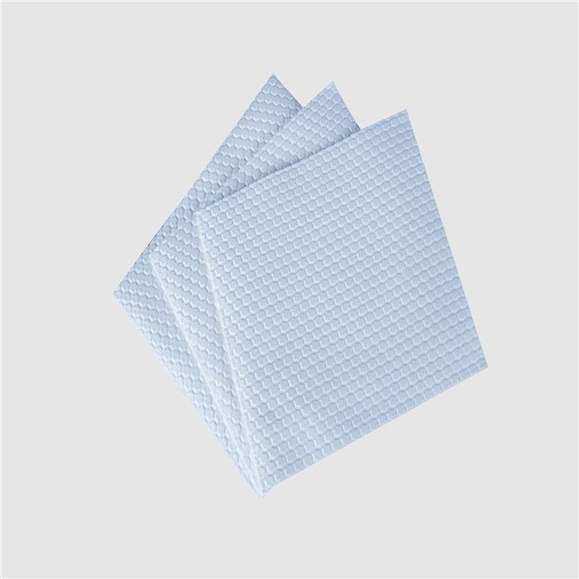 household table wash cloth pulp spunlace plain mesh nonwoven in roll