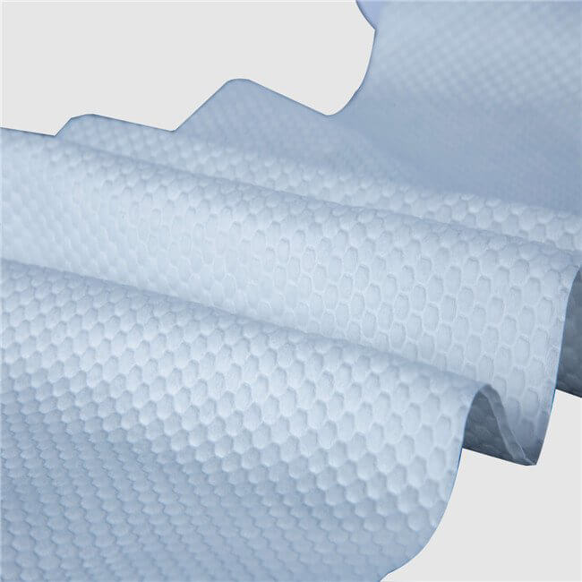 household table wash cloth pulp spunlace plain mesh nonwoven in roll