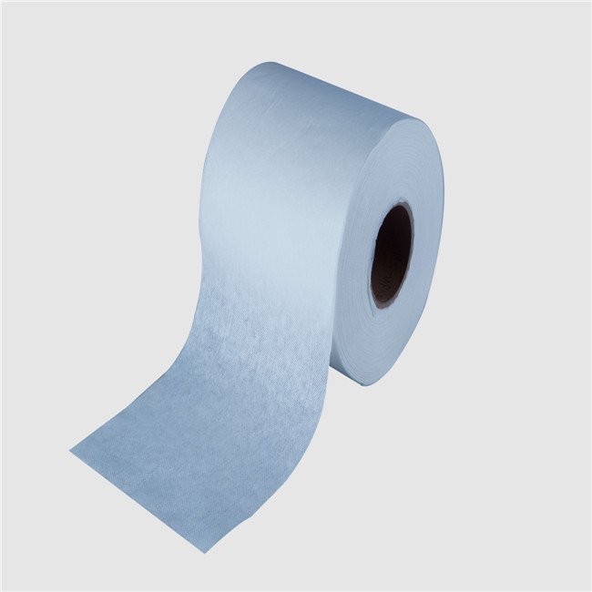 personal care cosmetic material 55%woodpulp 45%pp/pet disposable spunlace nonwoven jumbo roll