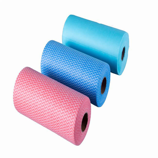 spunlace non woven for kitchen cleaning wipe rolls